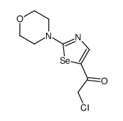2-chloro-1-(2-morpholin-4-yl-1,3-selenazol-5-yl)ethanone Structure