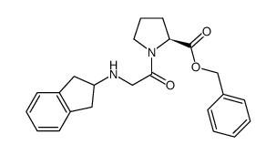 N-(2-indanyl) glycyl-L-proline benzylester Structure