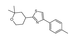 2-(2,2-dimethyloxan-4-yl)-4-(4-methylphenyl)-1,3-thiazole Structure