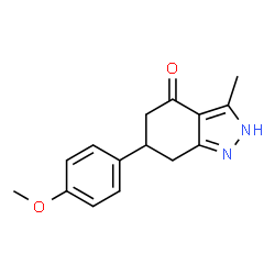 6-(4-Methoxyphenyl)-3-methyl-1,5,6,7-tetrahydro-4H-indazol-4-one Structure