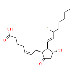 15-fluoro-15-deoxyprostaglandin E2结构式