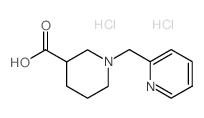 1-(PYRIDIN-2-YLMETHYL)PIPERIDINE-3-CARBOXYLIC ACID DIHYDROCHLORIDE结构式