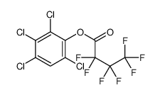 (2,3,4,6-tetrachlorophenyl) 2,2,3,3,4,4,4-heptafluorobutanoate结构式