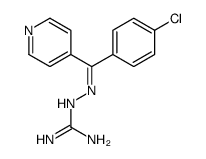 2-[[(4-chlorophenyl)-pyridin-4-ylmethylidene]amino]guanidine Structure