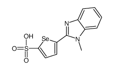 5-(1-methylbenzimidazol-2-yl)selenophene-2-sulfonic acid结构式