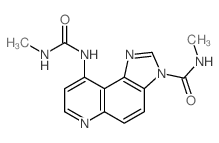 3H-Imidazo[4,5-f]quinoline-3-carboxamide, N-methyl-9-[[(methylamino)carbonyl]amino]- structure