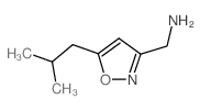 [(5-isobutylisoxazol-3-yl)methyl]amine Structure