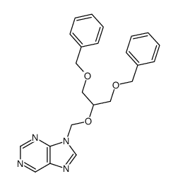 9-(((1,3-bis(benzyloxy)propan-2-yl)oxy)methyl)-9H-purine Structure