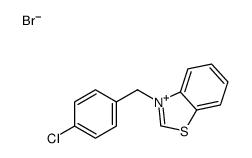 3-[(4-chlorophenyl)methyl]-1,3-benzothiazol-3-ium,bromide Structure