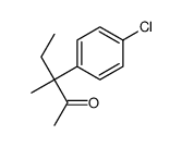 3-(4-chlorophenyl)-3-methylpentan-2-one Structure