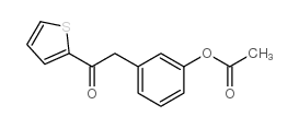 3-acetoxybenzyl 2-thienyl ketone结构式