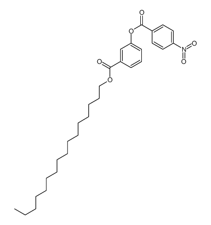 hexadecyl 3-(4-nitrobenzoyl)oxybenzoate结构式