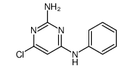 2,4-Pyrimidinediamine, 6-chloro-N4-phenyl Structure