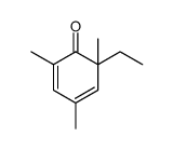 2,4-Cyclohexadien-1-one, 6-ethyl-2,4,6-trimethyl结构式