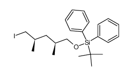 (2S,4R)-1-[(tert-butyldiphenylsilyl)oxy]-5-iodo-2,4-dimethylpentane结构式