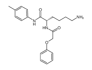 (s)-6-amino-2-(2-phenoxy-acetylamino)-hexanoic acid p-tolylamide结构式