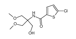 5-chloro-thiophene-2-carboxylic acid(1-hydroxymethyl-2-methoxy-1-methoxymethyl-ethyl)-amide Structure