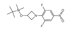 1-(2,6-difluoro-4-nitrophenyl)-3-(tert-butyldimethylsilyloxy)azetidine Structure