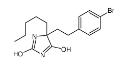 5-[2-(4-bromophenyl)ethyl]-5-pentylimidazolidine-2,4-dione Structure