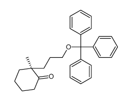 (2S)-2-methyl-2-(3-trityloxypropyl)cyclohexan-1-one Structure