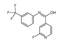 2-fluoro-N-[3-(trifluoromethyl)phenyl]pyridine-4-carboxamide结构式
