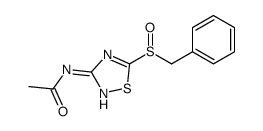 N-(5-benzylsulfinyl-1,2,4-thiadiazol-3-yl)acetamide结构式