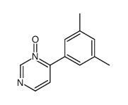 6-(3,5-dimethylphenyl)-1-oxidopyrimidin-1-ium结构式