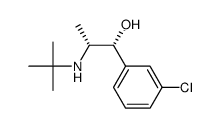 (1S,2S)-2-(tert-butylamino)-1-(3-chlorophenyl)propan-1-ol Structure