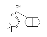 (1R,3as,6ar)-2-(叔丁氧基羰基)八氢环戊并[c]吡咯-1-羧酸结构式