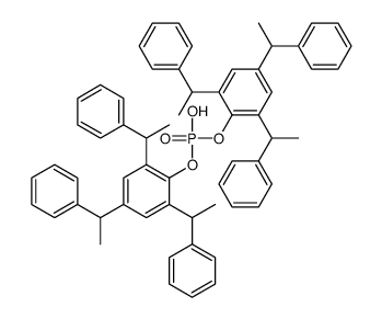 bis[2,4,6-tris(1-phenylethyl)phenyl] hydrogen phosphate结构式