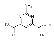 2-amino-6-isopropylpyrimidine-4-carboxylic acid structure