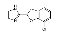 2-(7-chloro-2,3-dihydro-1-benzofuran-2-yl)-4,5-dihydro-1H-imidazole Structure