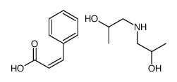 cinnamic acid, compound with 1,1'-iminodi(propan-2-ol) (1:1) Structure