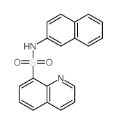 8-Quinolinesulfonamide,N-2-naphthalenyl- Structure