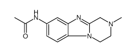 Acetamide, N-(1,2,3,4-tetrahydro-2-methylpyrazino[1,2-a]benzimidazol-8-yl)-结构式