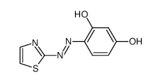 4-(thiazol-2-yldiazenyl)benzene-1,3-diol结构式