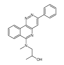 1-[methyl-(3-phenylpyridazino[4,3-c]isoquinolin-6-yl)amino]propan-2-ol结构式