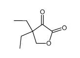 4,4-diethyl-4,5-dihydrofuran-2,3-dione Structure