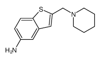 2-(piperidin-1-ylmethyl)-1-benzothiophen-5-amine Structure