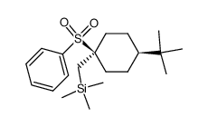 (((1s,4s)-4-(tert-butyl)-1-(phenylsulfonyl)cyclohexyl)methyl)trimethylsilane Structure