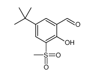 5-tert-butyl-2-hydroxy-3-methylsulfonylbenzaldehyde Structure