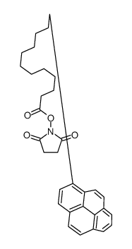 (2,5-dioxopyrrolidin-1-yl) 12-pyren-1-yldodecanoate结构式