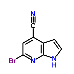 6-Bromo-1H-pyrrolo[2,3-b]pyridine-4-carbonitrile Structure