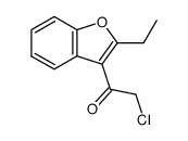 2-chloro-1-(2-ethyl-benzofuran-3-yl)-ethanone Structure