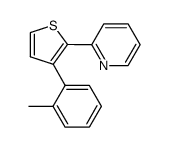 2-(3-o-tolyl-thiophen-2-yl)-pyridine结构式