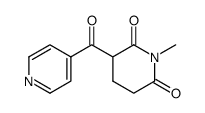 3-isonicotinoyl-1-methyl-piperidine-2,6-dione结构式