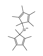 bis(pentamethylcyclopentadienyl)silicon结构式