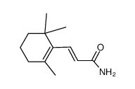 3t-(2,6,6-trimethyl-cyclohex-1-enyl)-acrylic acid amide Structure