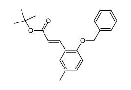 tert-butyl (E)-3-[2-(benzyloxy)-5-methyl-phenyl]-acrylate结构式