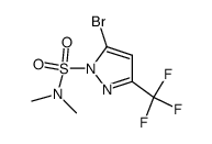5-bromo-N,N-dimethyl-3 -(trifluoromethyl)-1H-pyrazole-1-sulfonamide结构式